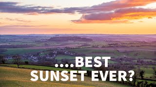 EPIC Sunset from Kelston Round Hill | Walking The Cotswold Way | A Short Film
