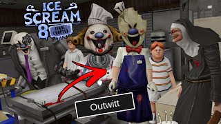 Mati Boris And All Enemies Invades The Safe Room In Ice Scream 8 Outwitt Gameplay