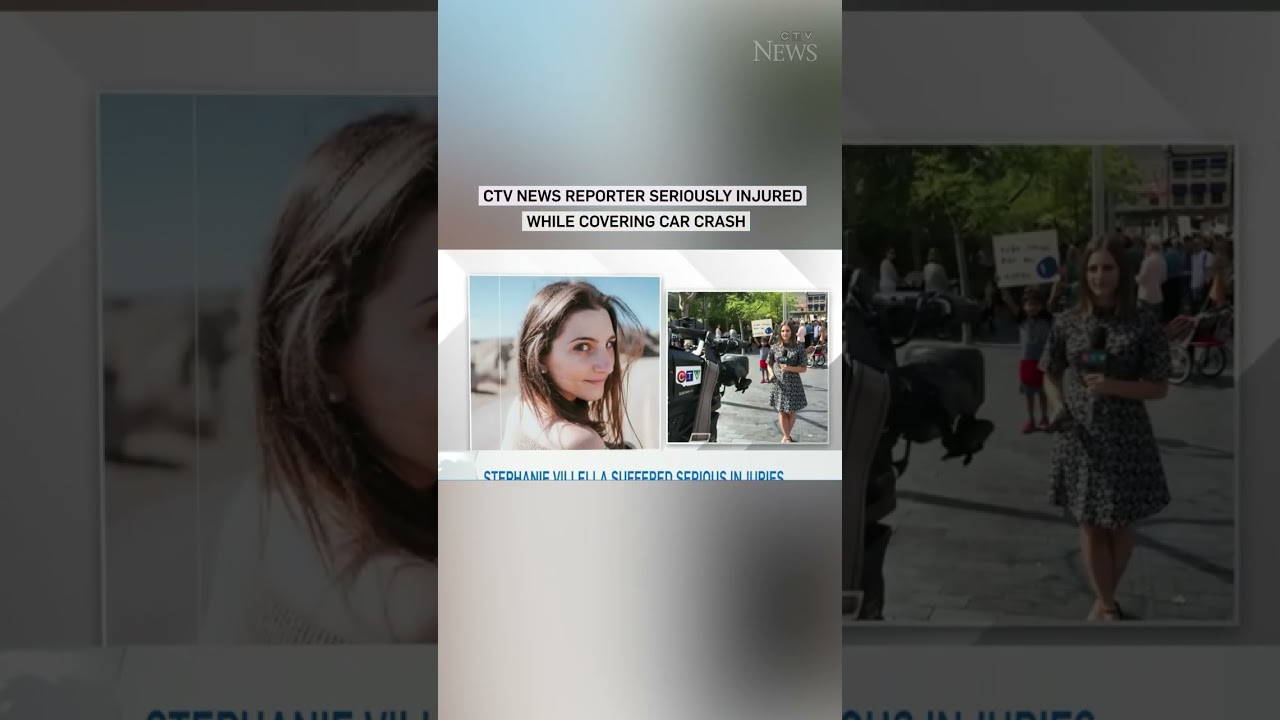CTV News reporter seriously injured while covering car crash #shorts #news