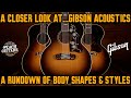 A Closer Look At...Gibson Acoustics: A Rundown of Body Shapes & Styles