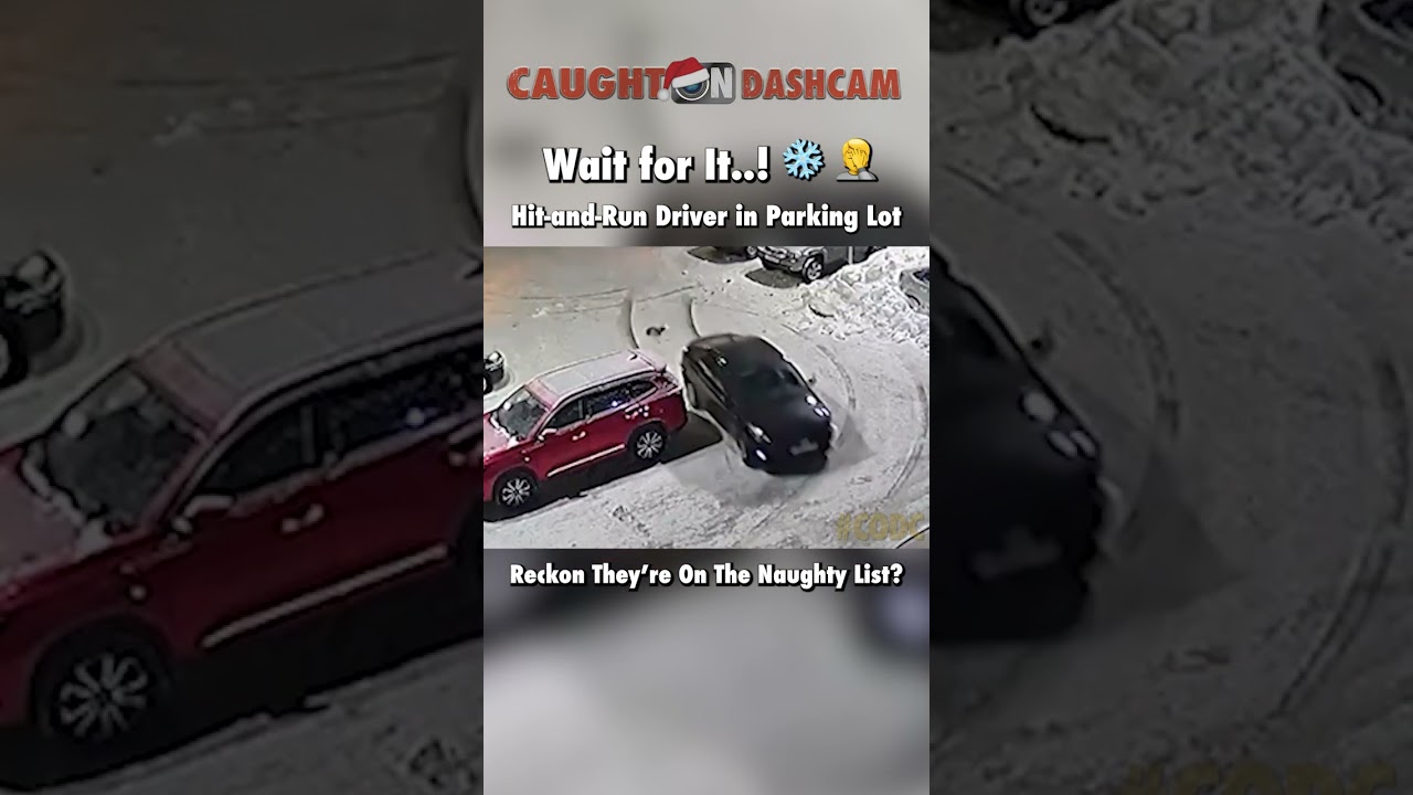 Hit-and-Run in Snowy Parking Lot! ❄️ 🤦‍♂️ 