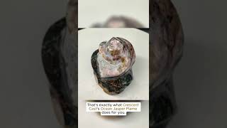 Discover Bold Energy with Our Unique Ocean Jasper Flame for Heart Healing!