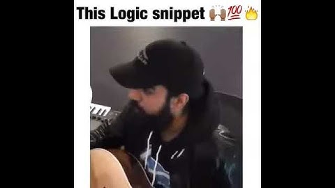 A exclusive video of logic new song/snippet