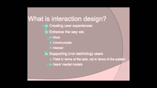 Designing Interactive Software & Products