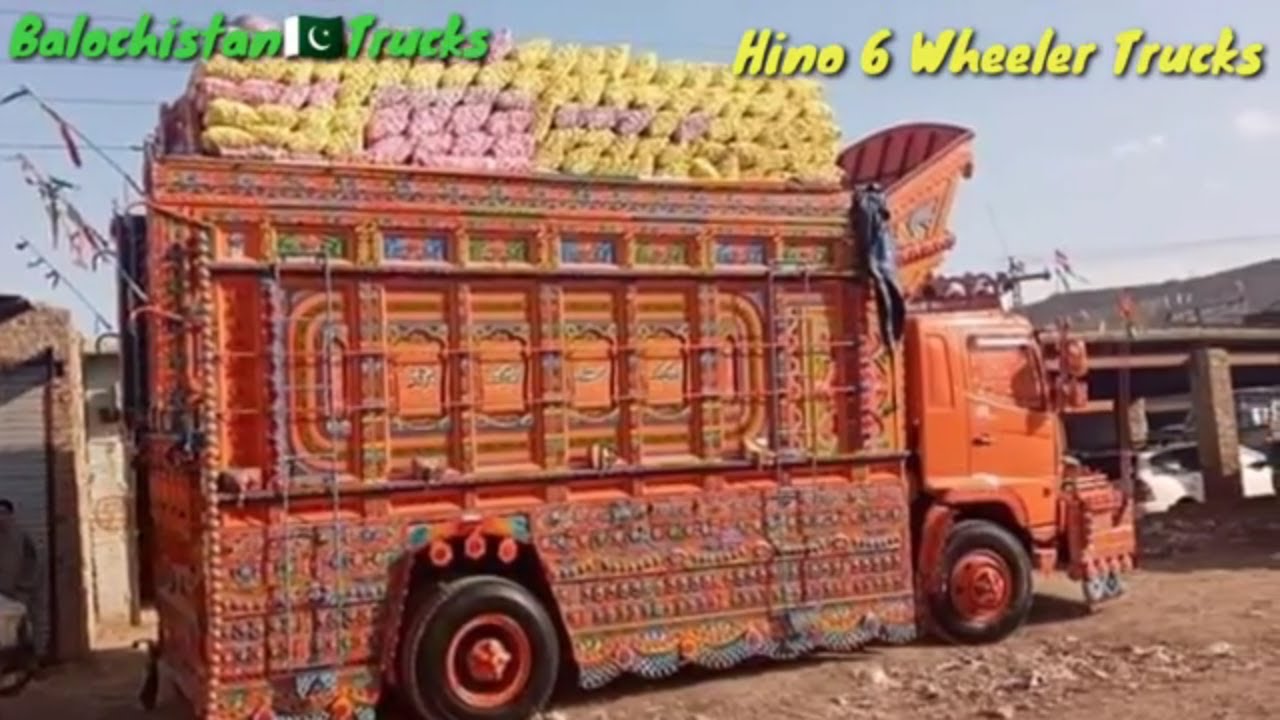 Collection of Hino 500 Series 6 Wheeler Trucks|Beautiful Trucks of Pakistan|Traditional Truck Art