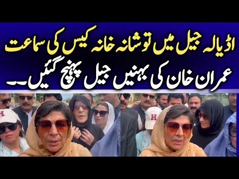 Imran Khan's Sister Aleema Khan Talk to reporters outside Adiyala Jail