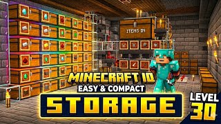 Easy & Compact Storage Room in Minecraft ll #minecraftbuilding