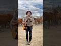 Honestly it looks fake, but I promise it’s very real! #colorado #ranch #horse #singersongwriter #fyp