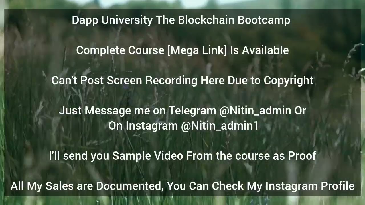 Dapp University The Blockchain Bootcamp 