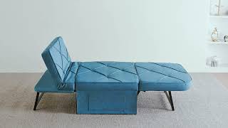 vonanda curved sofa bed