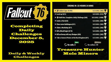 Completing Daily Challenges For December 5, 2025 - Fallout 76 Daily Challenges Guide