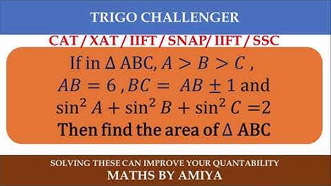 Trigo Challenger : Maths By Amiya | CAT 2021 | CAT 2022 | CAT 2023 | XAT 2022 | XAT 2023