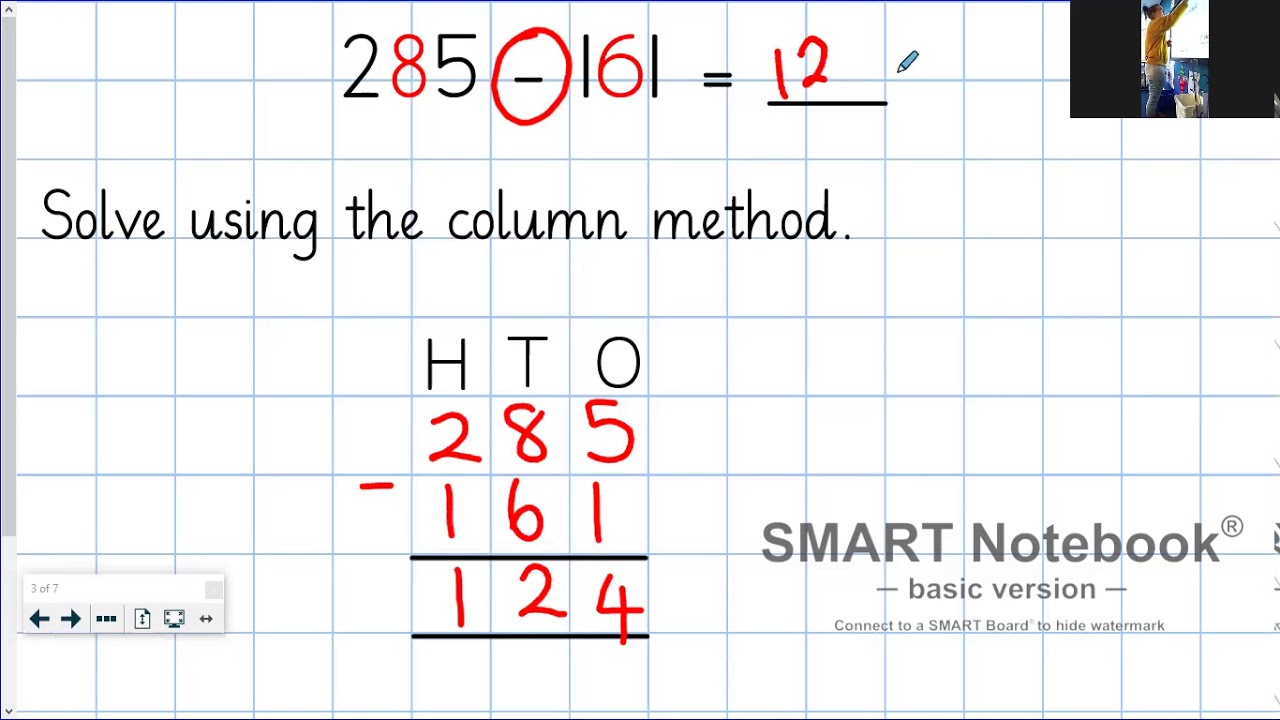 Year 3/4 Introduction to the Column method p2 - YouTube