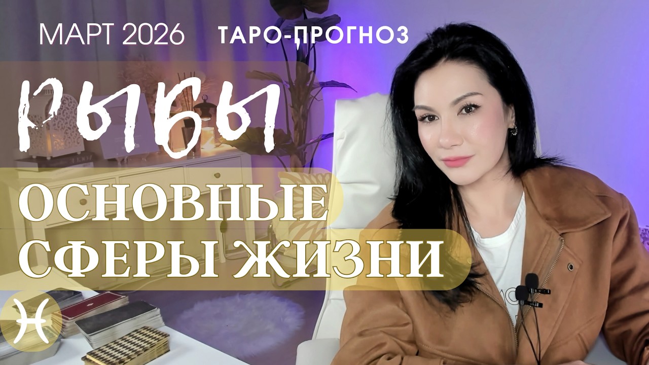 ♓️ РЫБЫ ОСНОВНЫЕ СФЕРЫ МАРТ 2026