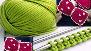 WOW! JUST 1 ROW Very Easy Knitting Pattern Bows,Scarf,Blouse,Sweater Patterns #viral #knittingdesign