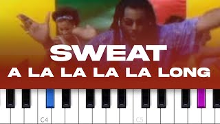 Video thumbnail of "Inner Circle - Sweat (A La La La La Long) (piano tutorial)"