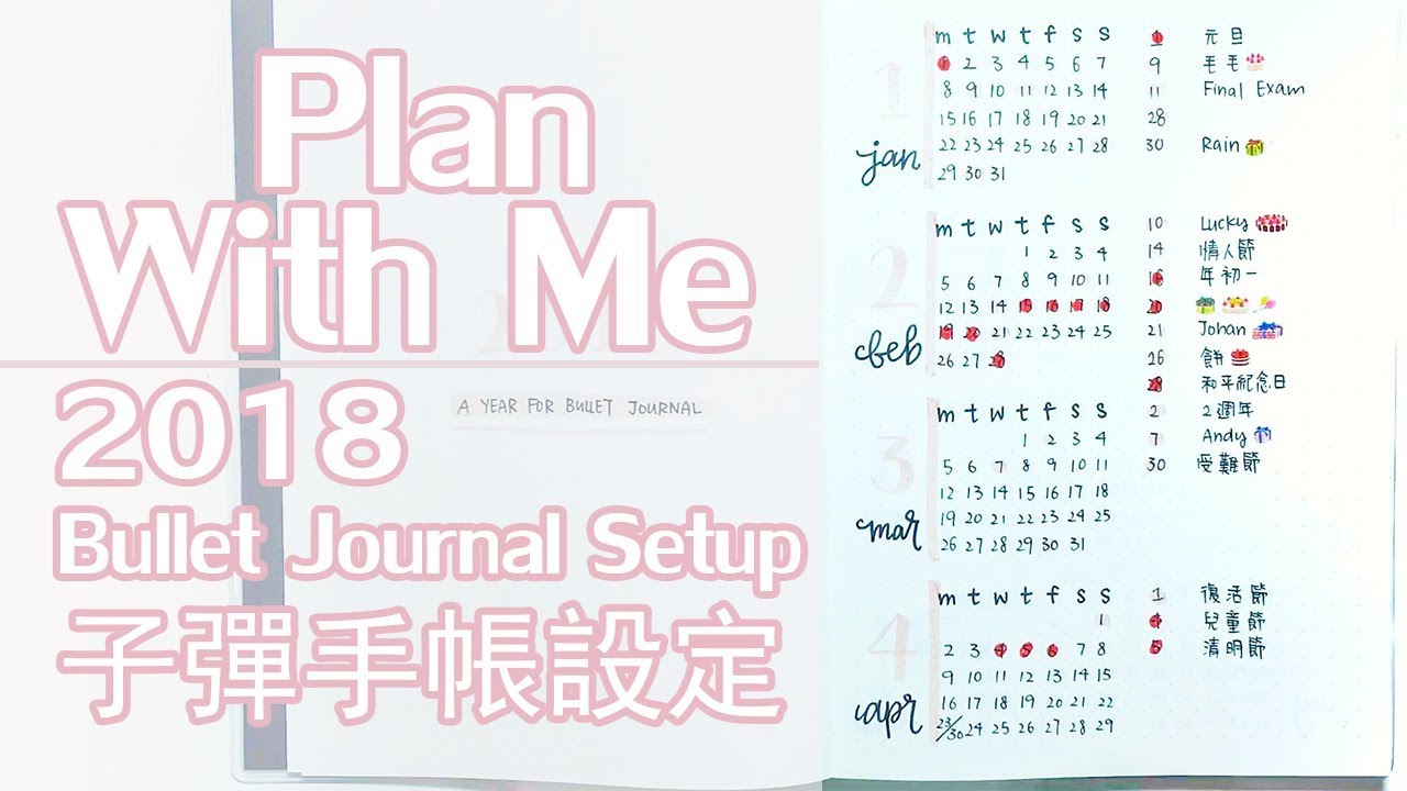 跟我一起設計18年子彈手帳筆記plan With Me 18 Bullet Journal Setup Youtube 跟我一起設計18年子彈手帳筆記plan With Me 18 Bullet Journal Setup Youtube