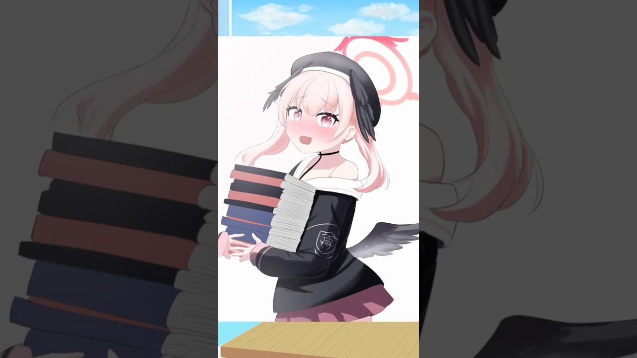 ブルアカ1時間ドローイング！100枚目までどんどん描くぞ！【34/100】下江コハル #イラストメイキング #イラスト #illustration #shorts #ブルーアーカイブ