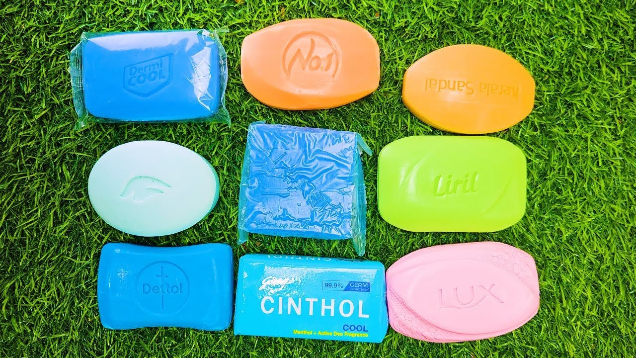 Colorful Soap ASMR Sounds | Cinthol, Lux, Liril, Dove, Dettol | Satisfying Soap Tapping