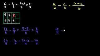 Scăderea Fracțiilor Care Au Același Numitor Lectii-Virtuale.ro