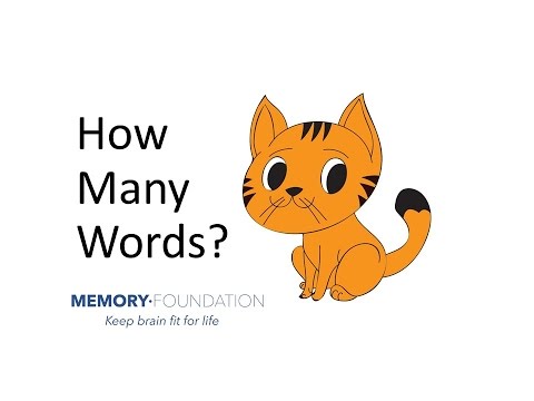 Is My Memory Normal? Try Recalling These Words! Improve my Memory Power.