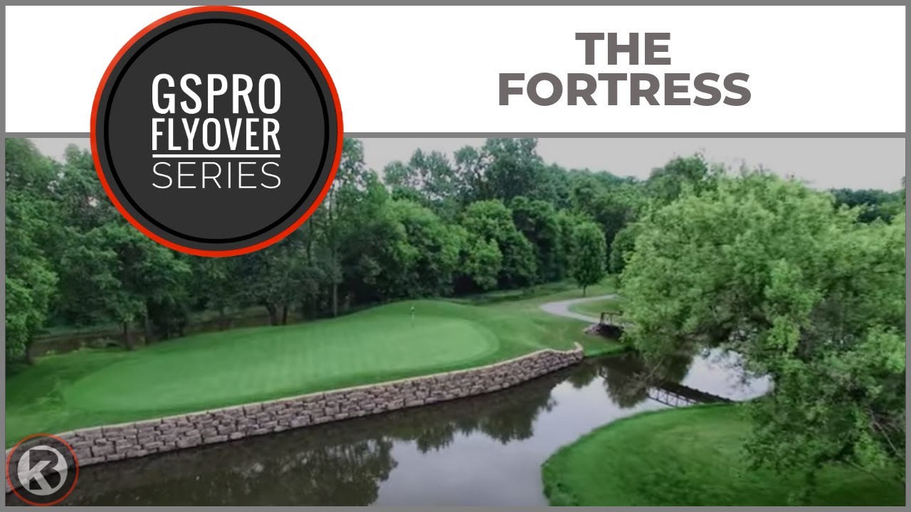 GSPro Course Flyover - The Fortress - Designed by Jruble7 - YouTube