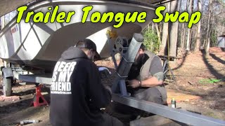 How to Replace A Boat Tilt Trailer Tongue With a Longer One