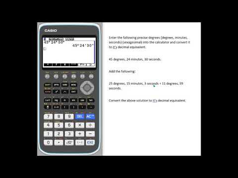 fxCG50: Sexagesimal Values (Degrees,Minutes,Seconds) Calculations and Decimal Conversion