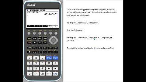 fxCG50: Sexagesimal Values (Degrees,Minutes,Seconds) Calculations and Decimal Conversion