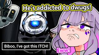 Biboo is DISGUSTED by Wheatley's ITCH to Test in Portal 2...