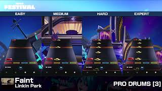 [FNFestival] Faint - Pro Drums/Cymbals (Chart Preview, All Difficulties)