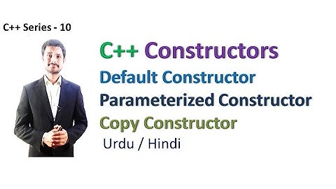 Constructors in C++ | Default Constructor | Parameterised Constructor | Copy Constructor