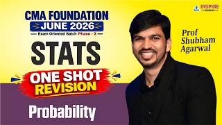 CMA Foundation Maths | One Shot Revision | Probability | June 26|Shubham Agarwal
