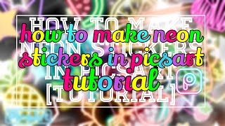 How To Make Neon Stickers in Picsart//Tutorial  [Cherry AestheticToca|Toca Life World] screenshot 5