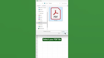 How to import PDF into Excel! #excel #spreadsheet #pdftoexcel