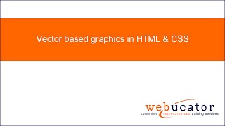 Vector based graphics in HTML & CSS