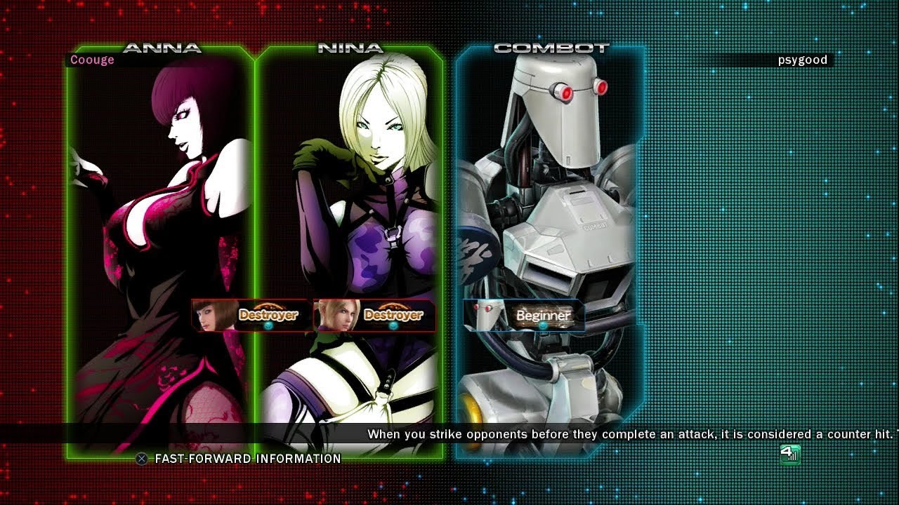 833 - Tekken Tag Tournament 2 - Coouge (Anna/Nina) vs psygood (Combot)