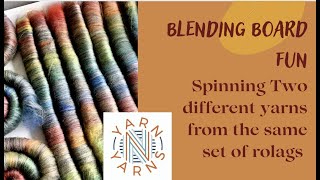 Spinning two different yarns from the same set of rolags  BLENDING BOARD/ FIBRE PREP/SPIN & KNIT