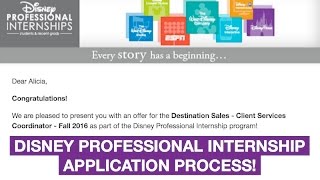 I was recently accepted for a disney professional internship the fall
2016 season. in this video go through my experience with application
process!...