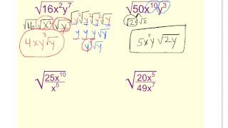 Simplify Radicals (variables)