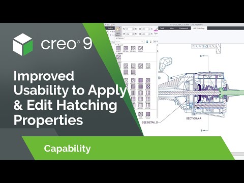 Improved Usability to Apply and Edit Hatching Properties | Creo 9