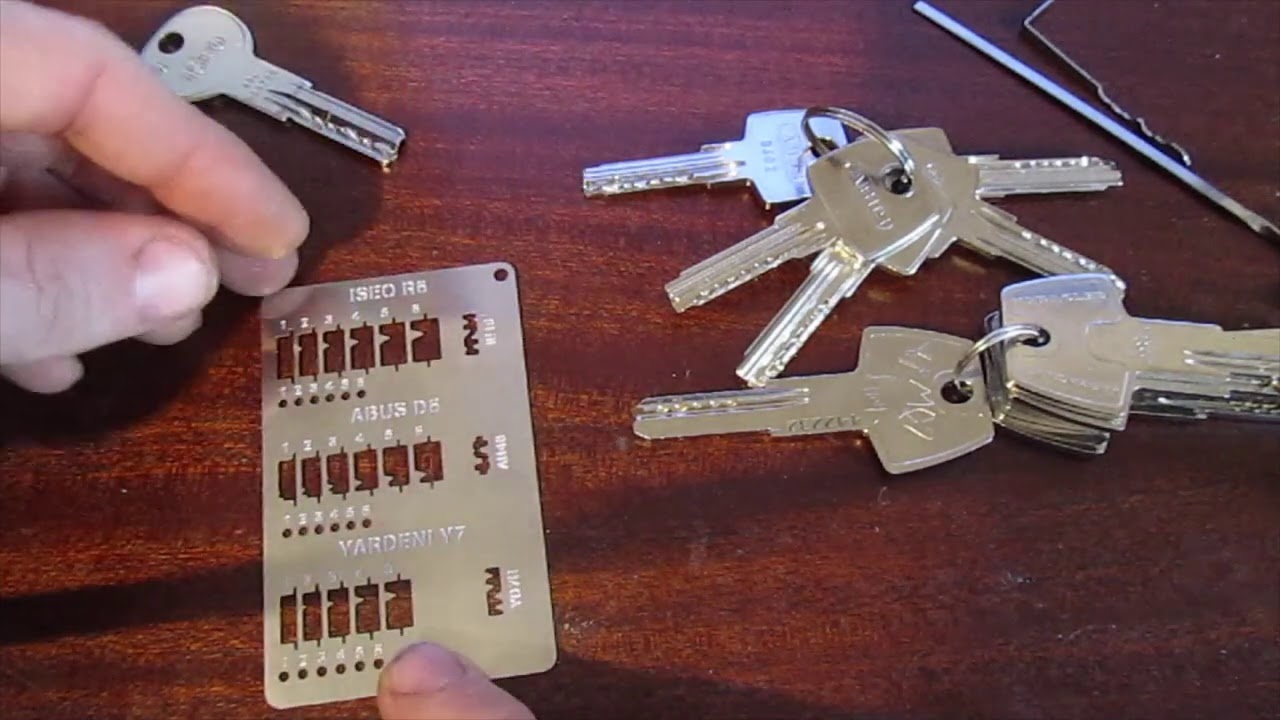 Carte de décodage pour serrures radiales Ouverture Fine.com  - Outillage Formation Conseil -