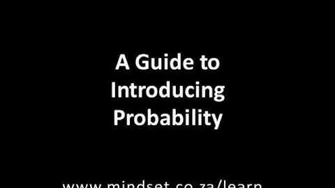 Introducing Probability Task Video