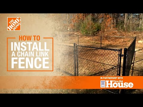 How to Install a Chain Link Fence | The Home Depot with