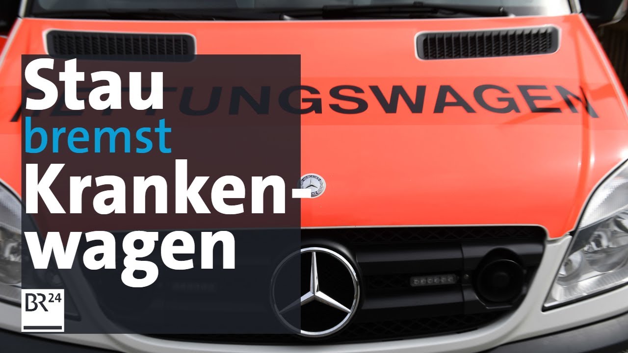 Zu Viele Baustellen Krankenwagen Stecken Im Stau Oder Mussen