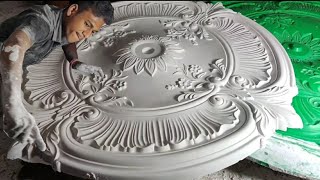 How to Pop Gypsum Ceiling Medallion Making create amazing designs in your own technique best quality