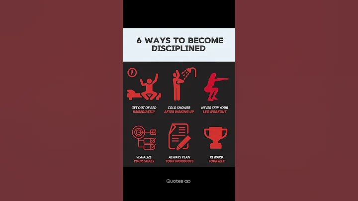 6 ways to become discipline 💪 #motivation #discipline #mindset