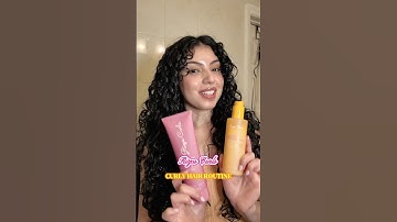 Rizos Curls Curly Hair Routine 🥭🩷✨