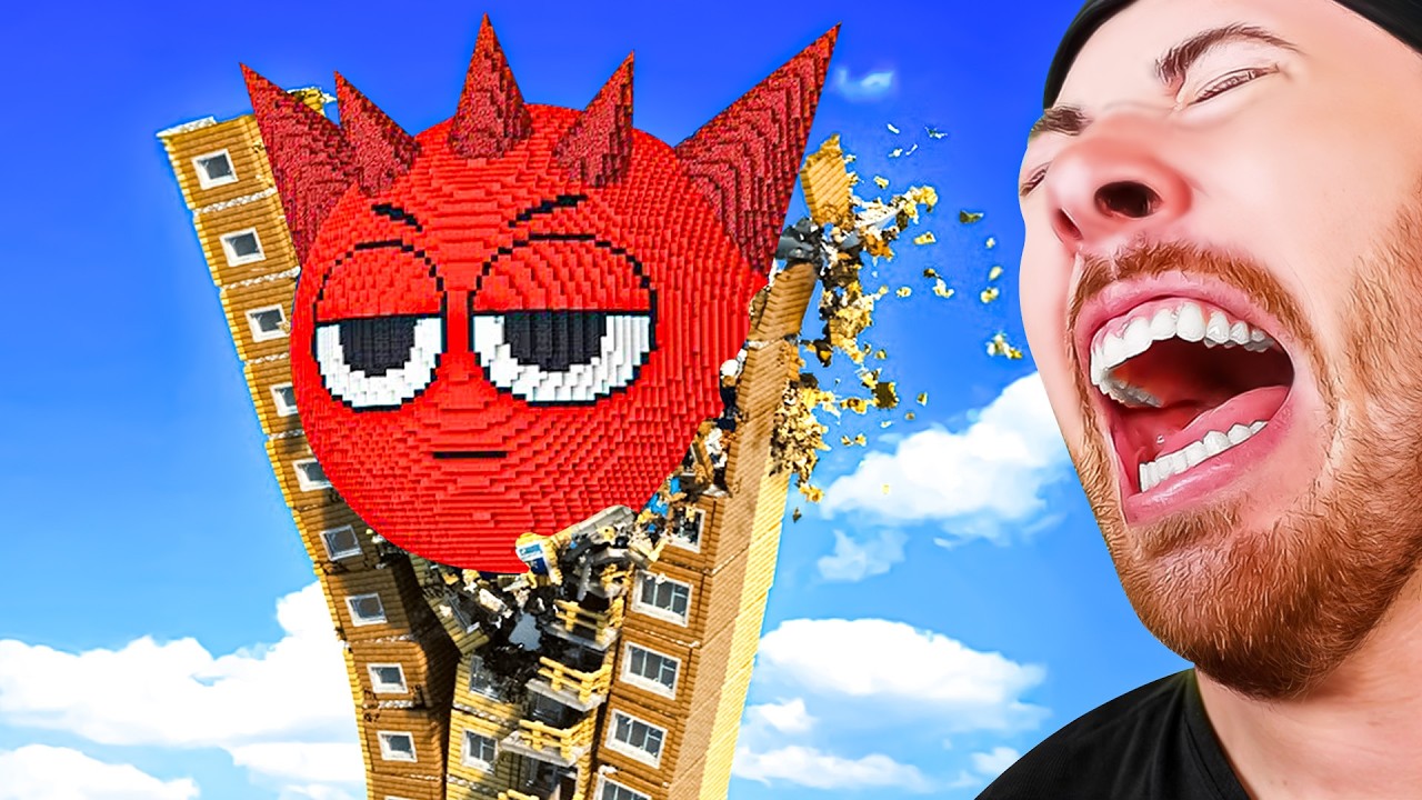 GIANT SPRUNKI VS SKYSCRAPER?! (Funny Animation Compilation)