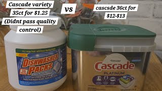 Dollar tree dishwasher pods that are actually cascade pods for $1.25!